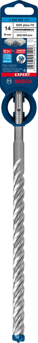 Bosch expert sds plus-7x marteau perforateur 14 x 200 x 265 mm