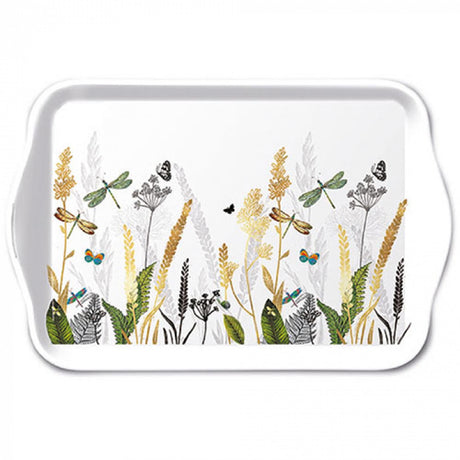 Plateau Ambiente fleurs ornementales 13x21cm