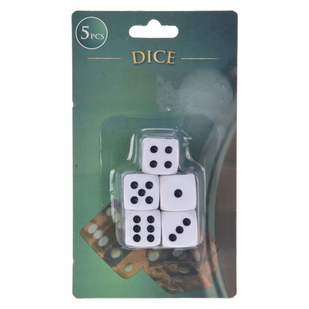 Dés, 5 pièces.