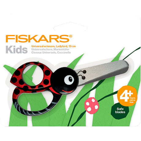 Creativ company fiskars ciseaux pour enfants avec motif animal, coccinelle, L : 13 cm, 1 pièce