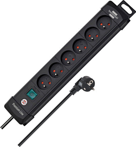 Brennerstuhl prise premium-line 6 prises noir 3m h05vv-f 3g1.5 *fr be*