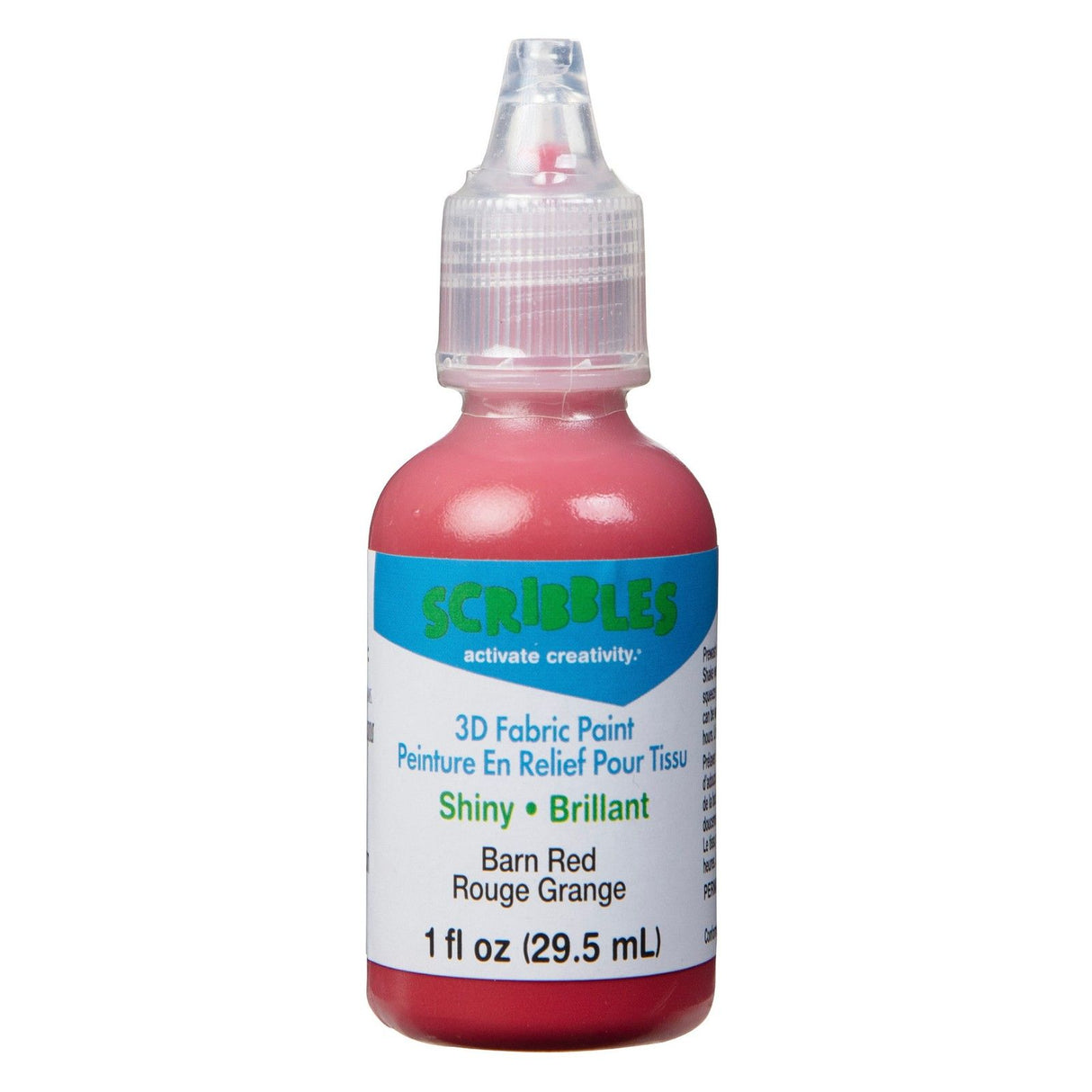 Scribbles • Peinture textile 3D brillante 29,5ml rouge grange