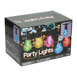 Multikleurige feestverlichting met 10 lampen