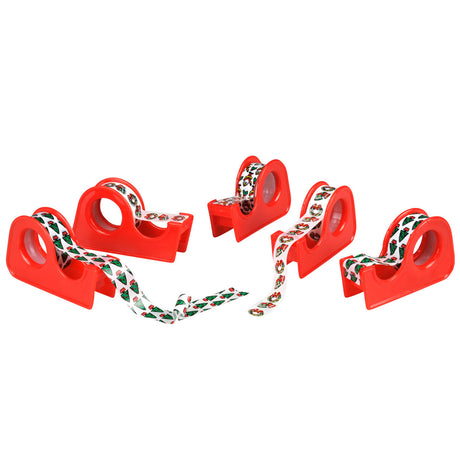 Ruban adhésif de Noël, 5 pcs