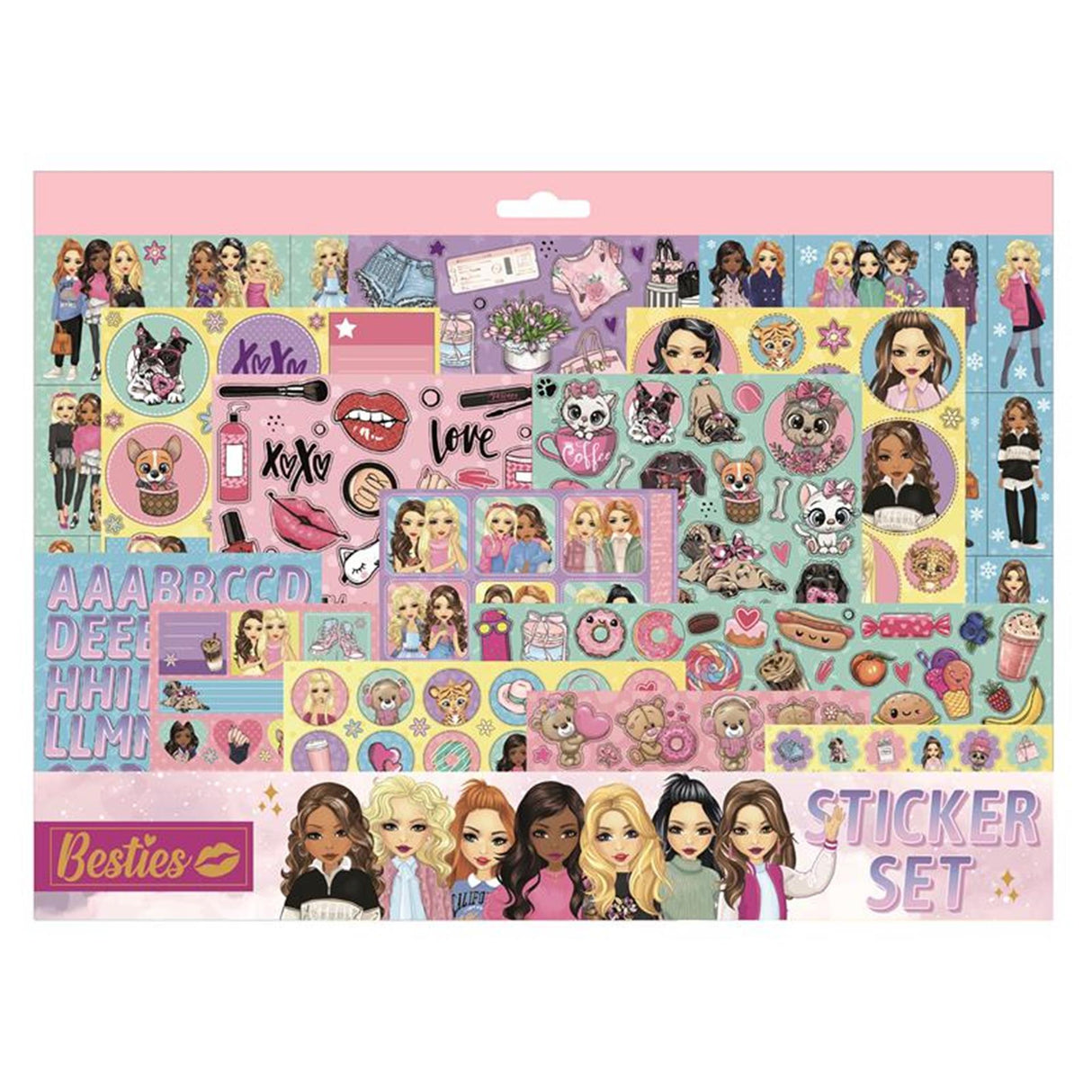 Besties grafix méga autocollant ensemble 14 feuilles