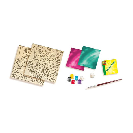 Décorez six papillons en bois