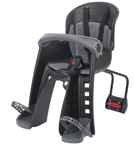 Siège avant Polisport Bilby Junior avec pare-brise noir gris