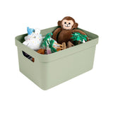 Sigma home boîte de rangement 13l vert 350x246x183mm | 3 pièces
