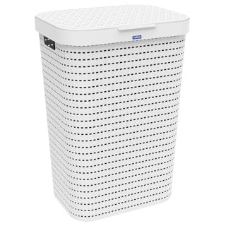 Récupérateur de linge Rotho country 55l blanc