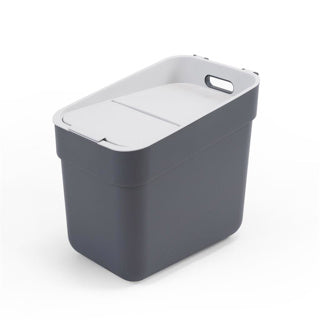 Poubelle prête à collecter Curver - 20 litres - gris foncé gris clair