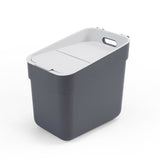 Poubelle prête à collecter Curver - 20 litres - gris foncé gris clair