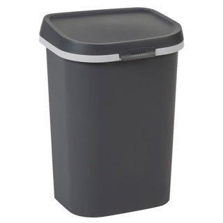 Poubelle Curver Mistral plate 25 litres anthracite