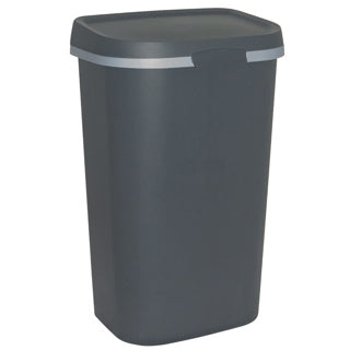 Curver mistral poubelle plate 50l anthracite