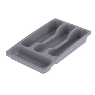 Range-couverts Curver 4 compartiments - 33x20x6 cm - gris clair