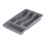 Range-couverts Curver 4 compartiments - 33x20x6 cm - gris clair