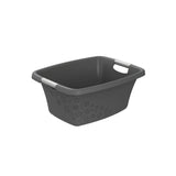 Rotho panier à linge fleurs 25l gris froid
