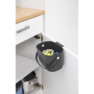 Rotho albula poubelle bio 3,2l anthracite