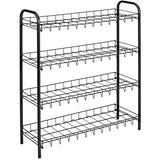 Rack à chaussures Metaltex 4 racks 64x23x80,5 cm noir