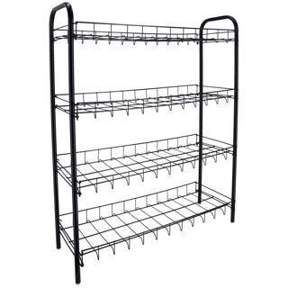 Rack à chaussures Metaltex 4 racks 64x23x80,5 cm noir