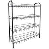 Rack à chaussures Metaltex 4 racks 64x23x80,5 cm noir