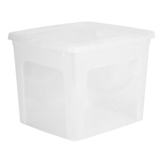 Poubelle de rangement Iris 30l lot de 3 avec couvercle
