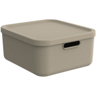 Rotho albula boîte de rangement décoration 20l cappuccino