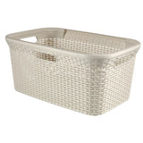 Panier à linge style Curver 45l ivoire