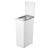 Poubelle Eko morandi 40l touche blanche