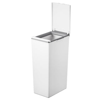 Poubelle Eko morandi 40l touche blanche