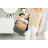 Rotho panier à linge flexible brisen 41 l anthracite