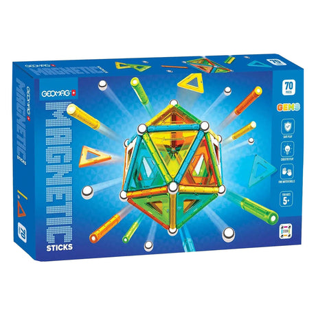 Geomag magnetische sticks edelstenen set - 70dlg.