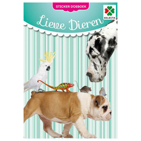 Selecta – livre d'activités avec autocollants pour jeux et loisirs, animaux doux