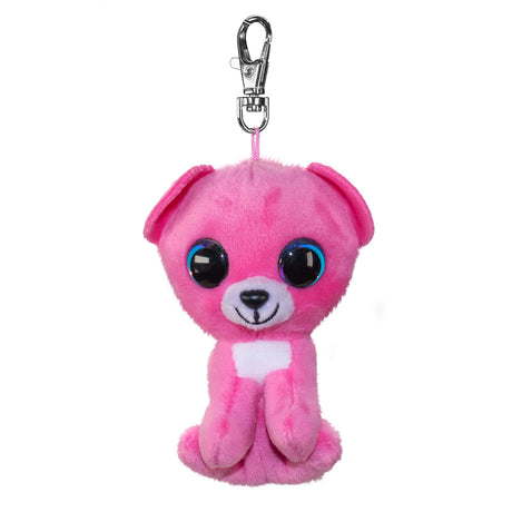Porte-clés Lumo étoiles - ours framboise