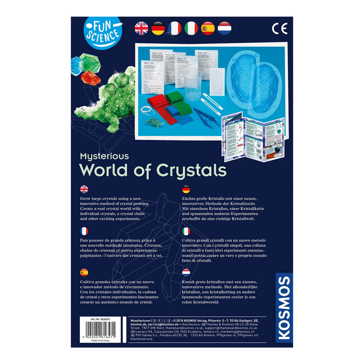 Cosmos World of Crystal Experiment set