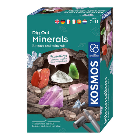 Excavation de minéraux du cosmos