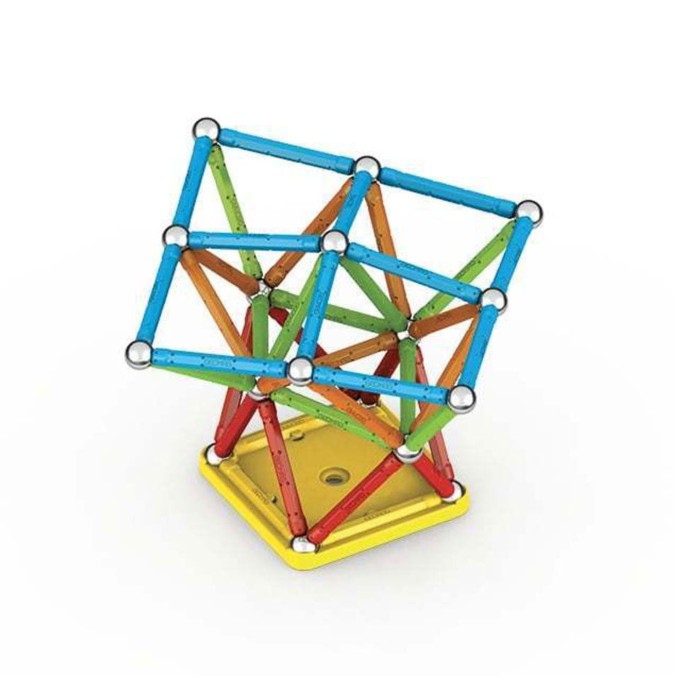 Geomag super color recyclé - jouets de construction magnétiques avec panneaux - 93 pièces - à partir de 3 ans