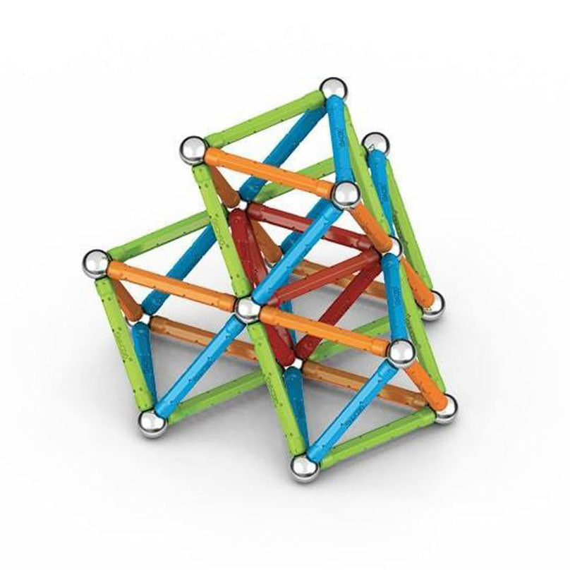 Geomag super color recyclé - jouets de construction magnétiques avec panneaux - 93 pièces - à partir de 3 ans