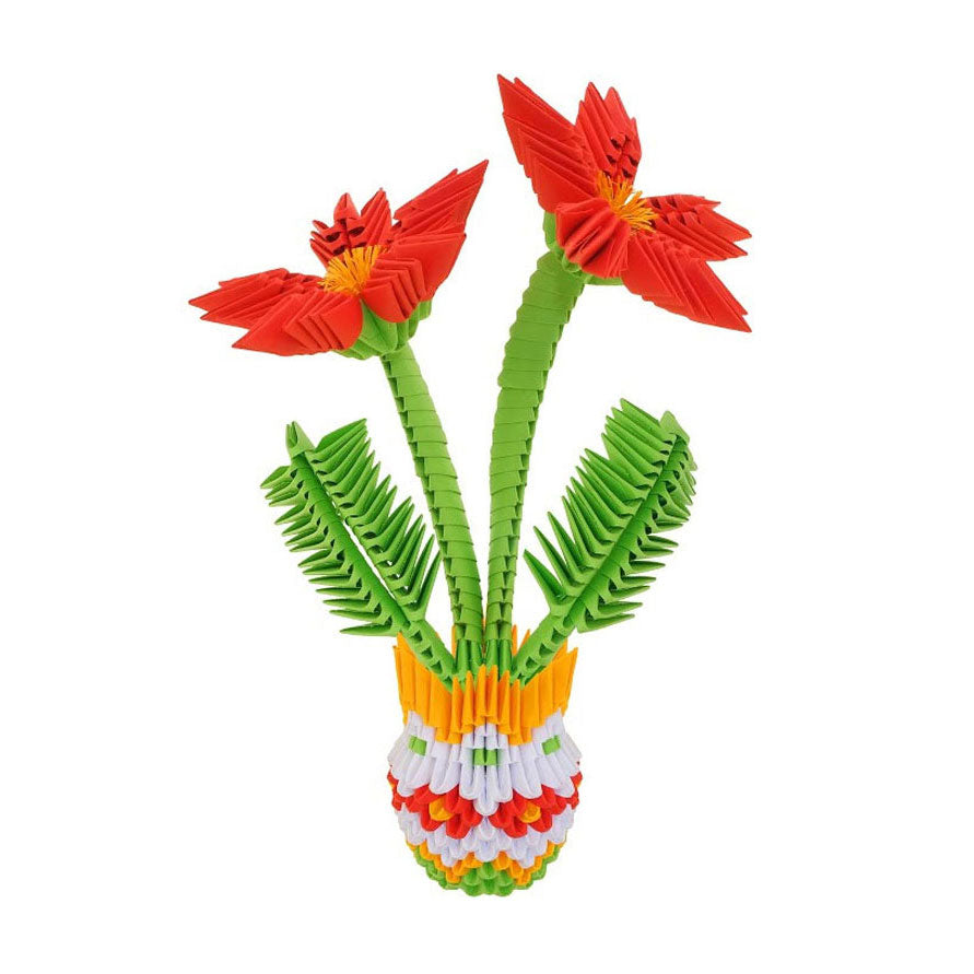 Selecta Origami 3D - Vase de fleurs, 554dlg.