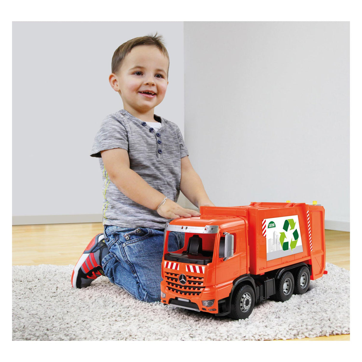 Selecta Worxx Garbage Truck Mercedes-Benz Arocs, 52 cm