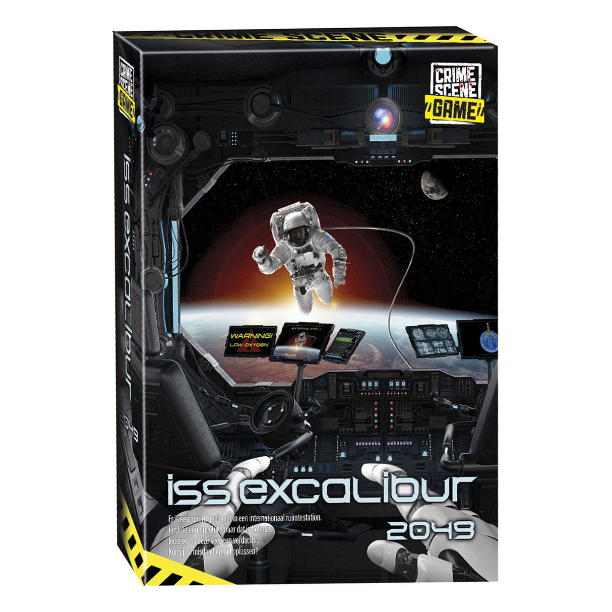 Tactic crime scene iss excalibur 2049 – jeu de société – jeu de crime – mystère futuriste dans l'espace – enquête et déduction approfondies – série de scènes de crime – studio game storm – 1 ou plusieurs joueurs – à partir de 18 ans