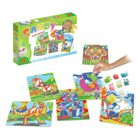 Alexander Toys grande boîte de peinture sur sable sablonneux - peinture sur sable pour enfants