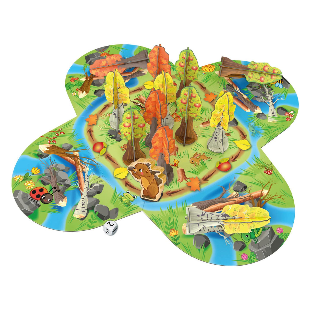 Jeu de société de castor occupé tactique