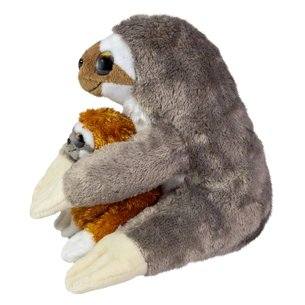 Peluche Lumo stars - paresseux caramel et café, 24cm