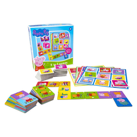 Selecta peppa pig 3n1 mémo loto domino