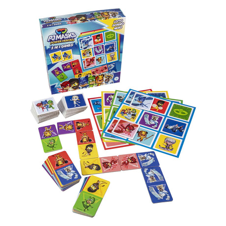 Selecta pyjama masques 3in1 mémo loto domino