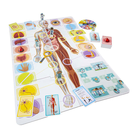 Tactique J'apprends : le corps humain - jeu de société - pédagogique - découverte du corps humain et apprentissage de l'anatomie - 2 à 5 joueurs - à partir de 7 ans