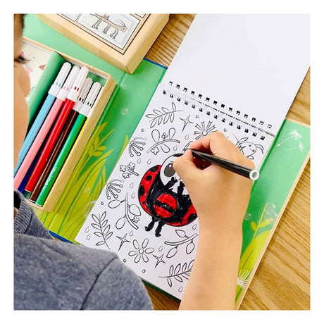 Ensemble de coloriage de la tribu des tigres, créatures de jardin, coloriage amusant pour les enfants - ensemble créatif.