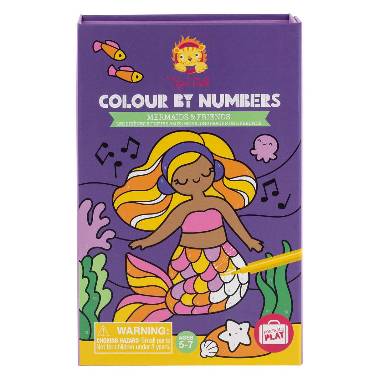 Sélectionnez une couleur par numéro - sirènes et amis