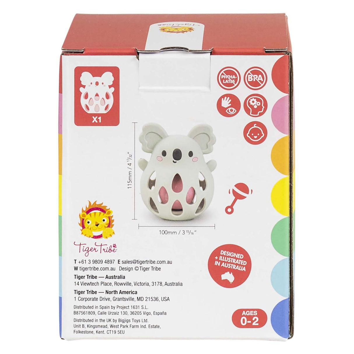 Hochet en silicone Selecta - koala