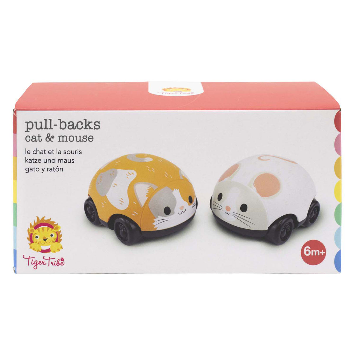Véhicules rétractables Selecta - chat et souris
